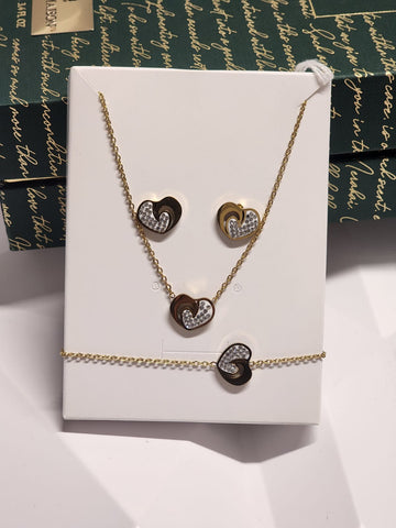 Stainless Steel Heart  Set